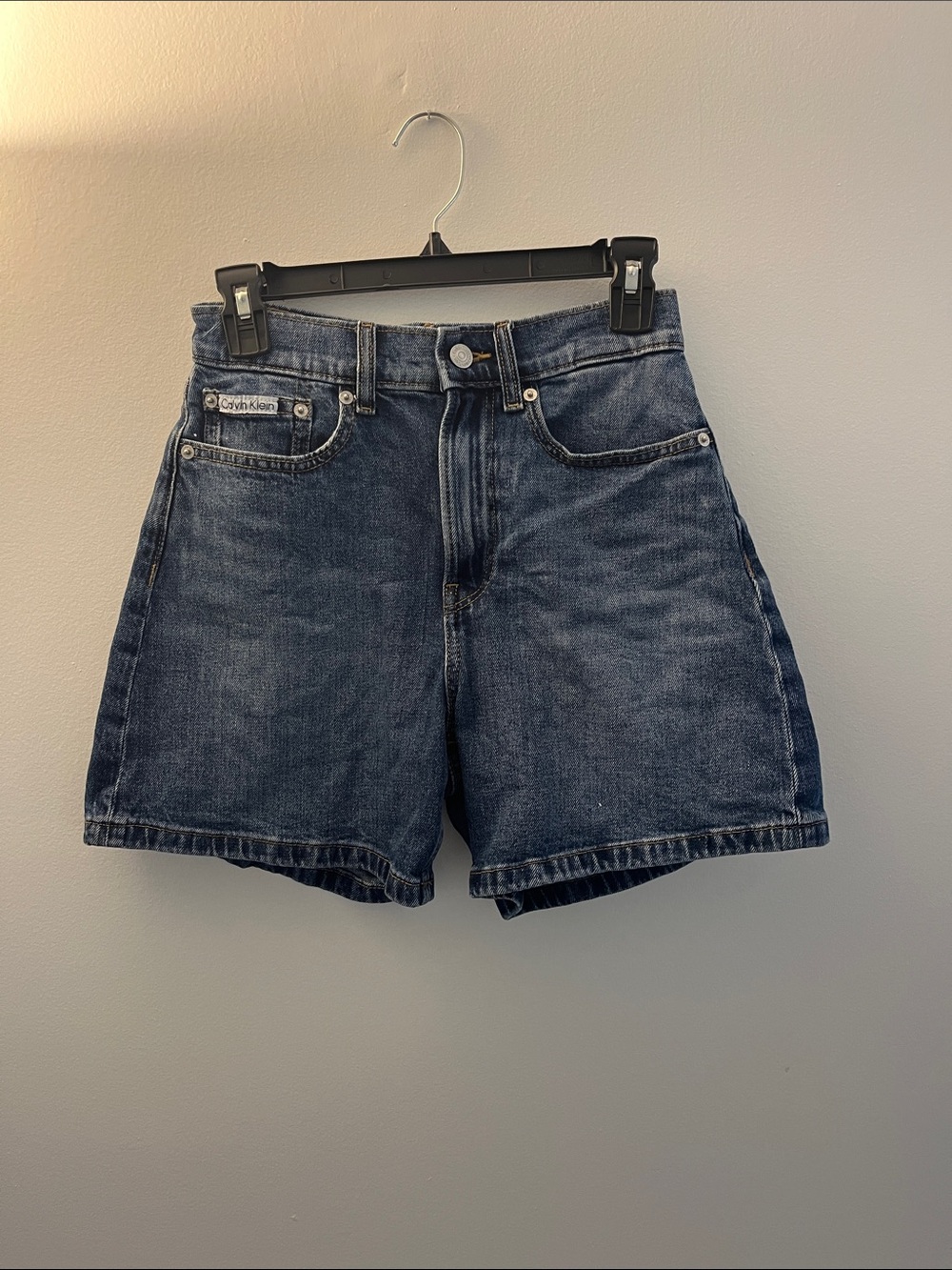 Calvin Klein Navy Blue Denim Shorts